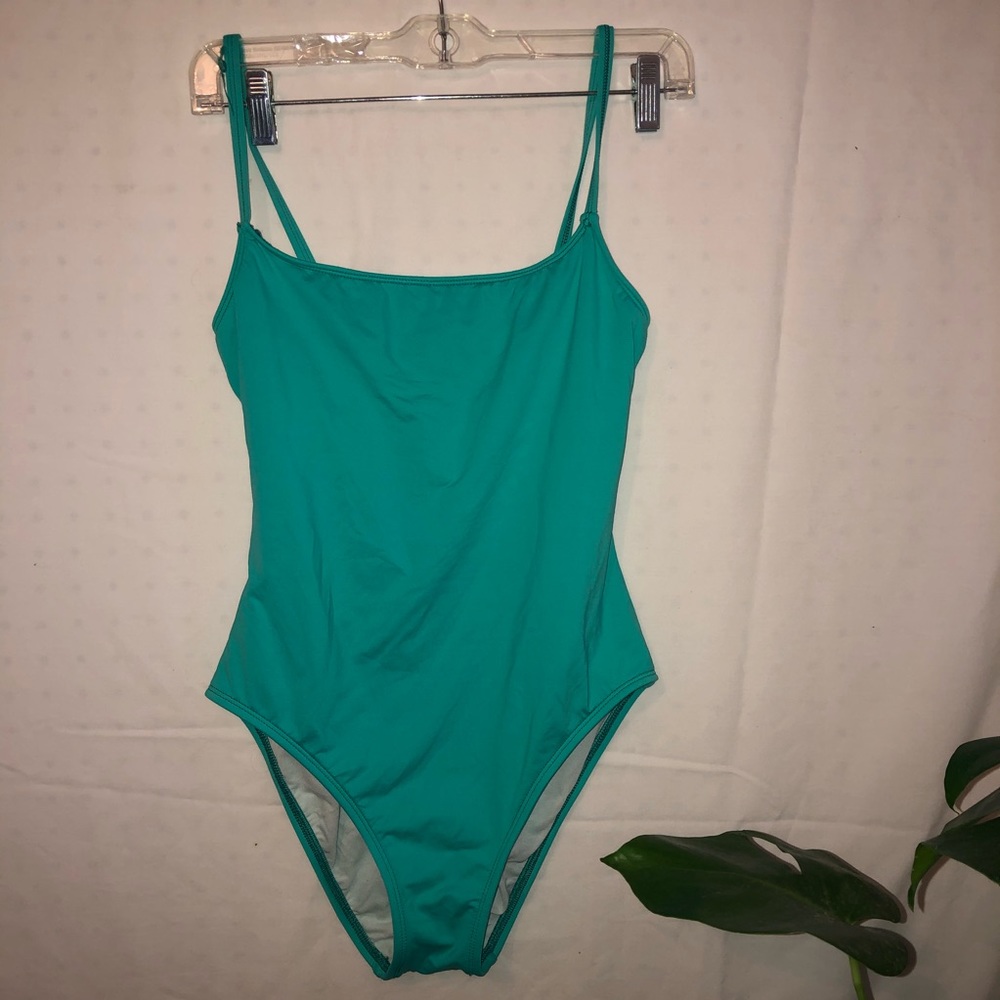 Aqua one-piece swim suit!